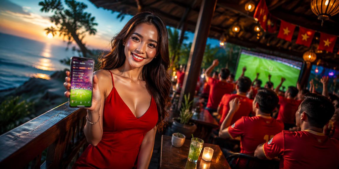 Cổ động viên bóng đá Đà Lạt xem trận đấu và đặt cược trực tuyến