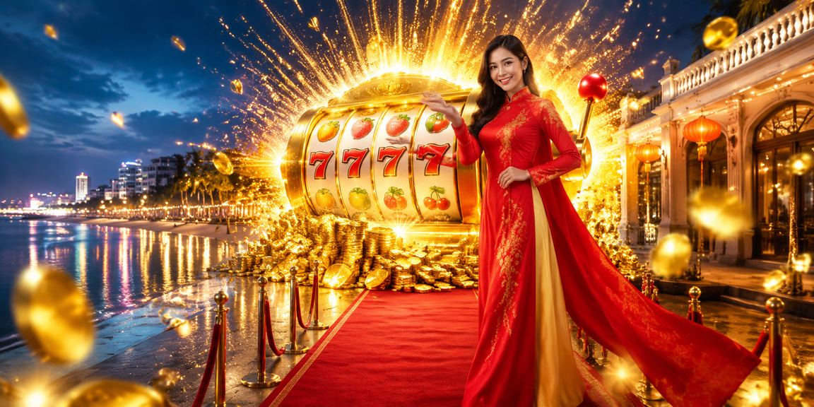 Trò chơi slots tại Vũng Tàu với trang phục áo dài truyền thống